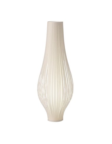 MIRTA Lampadaire blanc, LED E27 3x15W, avec interrupteur à câble