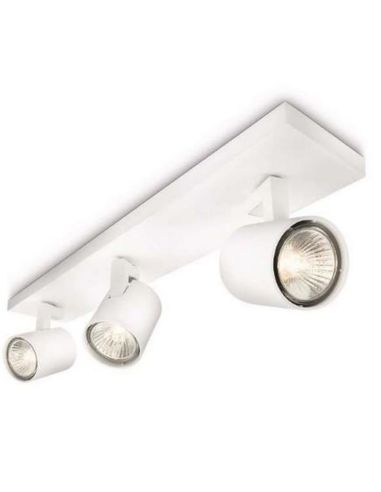 Strip 3 Spots Orientables RUNNER Blanc pour Plafond/Mur | LéonLeds