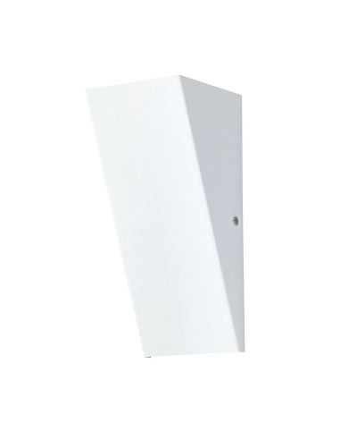 Candeeiro de parede exterior LED ZAMORANA em aço galvanizado branco 3,7W 3000K IP44