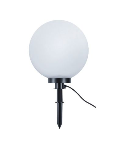 Balise d'extérieur forme boule blanche BOLO Ø40cm IP44 | LéonLeds