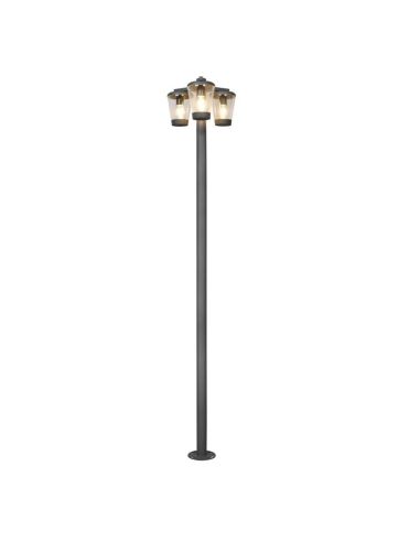 Farola para Exterior Clásica 3 Luces CAVADO ?220cm IP44 | LeonLeds