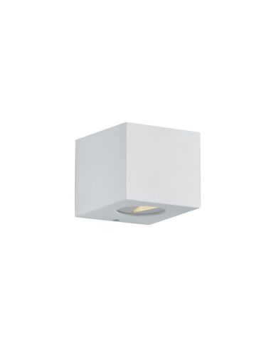 Aplique LED Cuadrado CORDOBA Exterior Decorativo y Funcional IP44 Blanco | LeonLeds