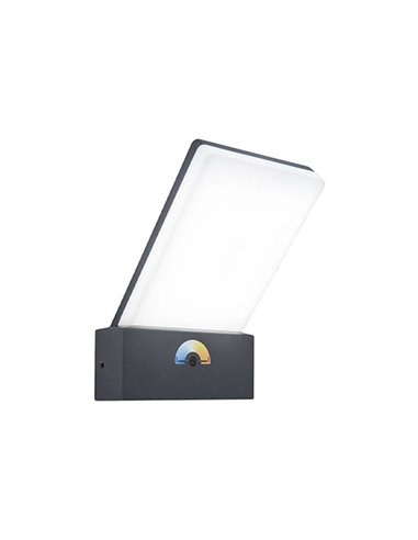 Aplique de exterior LED elegante PANO con interruptor de color ajustable integrado 3000K-5000K