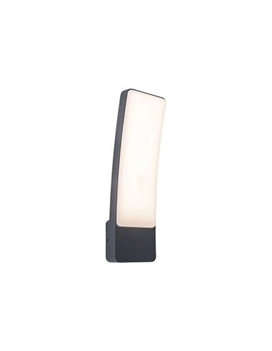 KIRA aplique de parede LED curvado antracite super potente para exterior 17,3W 4000K 1950Lm