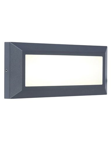 Aplique de pared inferior LED HELENA antracita  para exterior 4000K 11W 1090Lm