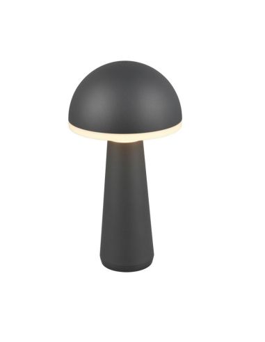 Lampe de table LED champignon 2W FUNGO rechargeable USB-C intensité réglable | LéonLeds