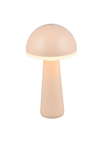 FUNGO Lampe champignon de table avec batterie USB-C à intensité variable pour l'extérieur IP54 | LéonLeds