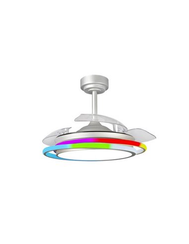 ANTILA MINI RGB Ventilador LED Cinza 45W 4500Lm CCT Dim