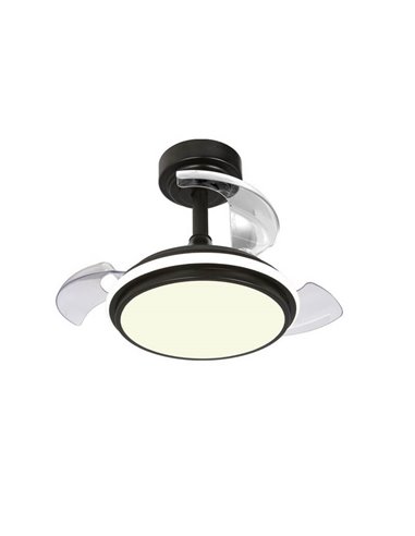 Ventilateur LED ANTILA Mini XS Noir 35W 3000Lm CCT