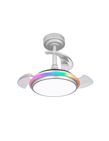 Ventilador de Teto ANTILA Mini XS RGB LED Cinzento 40W 3500Lm CCT Dim