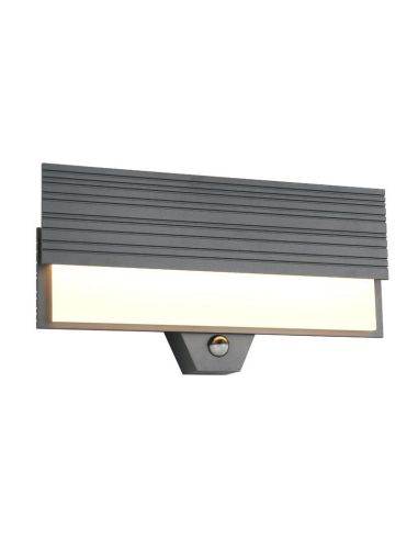 Aplique Exterior LED MARIZA Sensor Movimiento ↔40cm 10W IP44 | LeonLeds