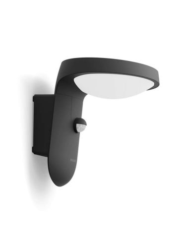 Aplique de Pared LED Exterior TYLA Sensor de Movimiento y Crepuscular 2700K | LeonLeds