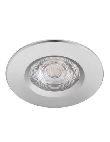 Foco Empotrable Downlight Redondo DIVE 5W Luz cálida 2700K IP65 Cromado Ø85mm | LeonLeds