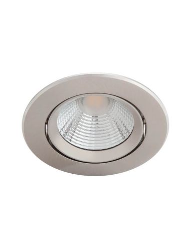 Pack 3 Downlight LED Empotrables SPARKLE 5.5W 2700K 350lm Ø85mm IP20 Níquel | LeonLeds