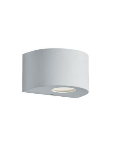 Candeeiro de parede LED para exterior pequeno ROSARIO Up and Down Light 2W 2x200lm 3000K IP44 Branco | LeonLeds