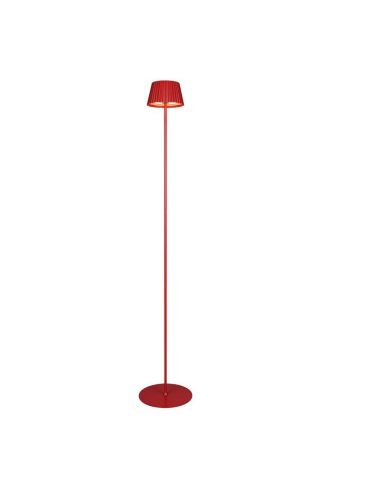 Candeeiro de pé LED regulável SUAREZ Sensor Altura 1.5W Luz quente 3000K Vermelho | LeonLeds