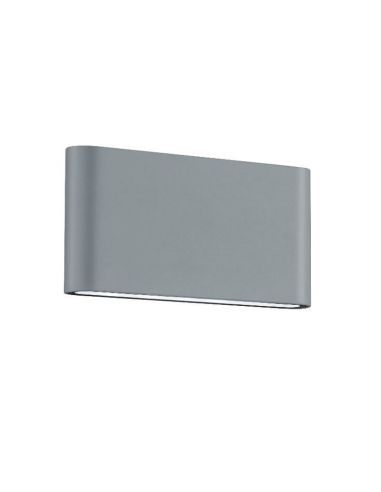 Aplique de pared LED Rectangular THAMES 17x9cm Luz Arriba y Abajo 4,5W 3000K IP44 | LeonLeds