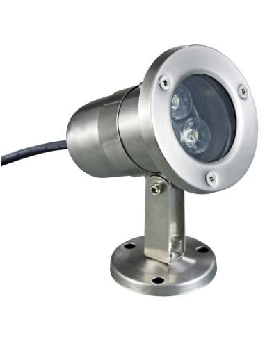 Projecteur submersible inclinable SEDNA IP68 LED 3W 250lm 4000K Inox | LéonLeds