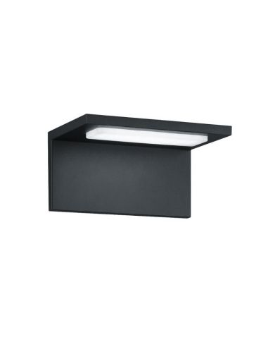 TRAVE Aplique LED para exterior alumínio IP54 preto | LeonLeds