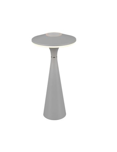 Lampe de table d'extérieur LED USB-C TORREZ à intensité variable Gris | LéonLeds