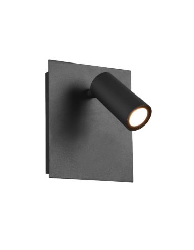 Aplique LED para exterior 1 foco TUNGA IP54 Preto | LeonLeds