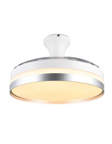 LINDBERG Ventilateur de plafond LED avec pales rétractables à fonction inversée | LéonLeds