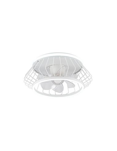 Ventilador Plafón LED COBRA Blanco 50W 4800Lm CCT Dim