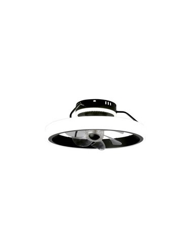 DINIROT Ventilateur de Plafond LED Noir 50W 4800Lm 3 CCT Dim (3000/4000/6000K) Dim