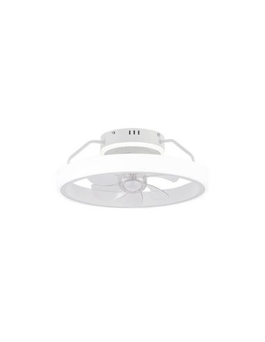 DINIROT Ventilateur de Plafond LED Blanc 50W 4800Lm 3 CCT (3000/4000/6000K) Dim