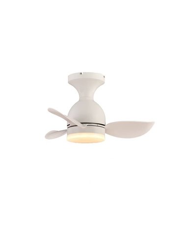 Petit Ventilateur de Plafond LED JULIE Blanc 20W 2000Lm 3 CTT Dimmable