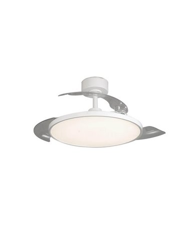 Ventilateur de Plafond LED Moderne à Pales Rétractables MINCE 36W 3600Lm 3 CCT Dimmable