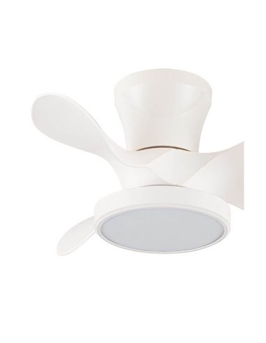 Petit ventilateur de plafond LED MOLL Blanc 20W 1900Lm 3 CCT Dim