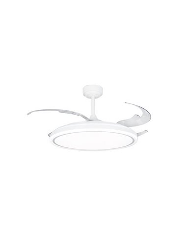 Ventilateur de plafond LED à pales repliables MOSS XL 80W 9000Lm CCT