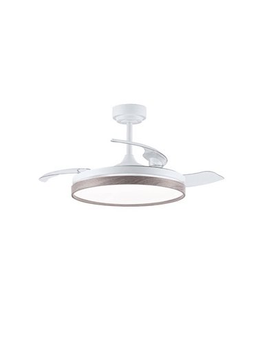 Ventilateur de plafond LED à pales rabattables PANAM Ash 72W 7920Lm CCT