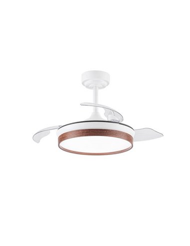 Ventilador de teto LED com lâminas dobráveis PANAM Mini Cherry 46W 5520Lm CCT