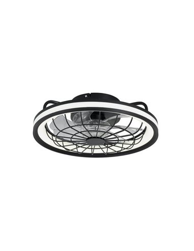 Ventilateur de plafond LED à grille circulaire RAFALE 50W 4800Lm variable 3000K/4000K/6000K