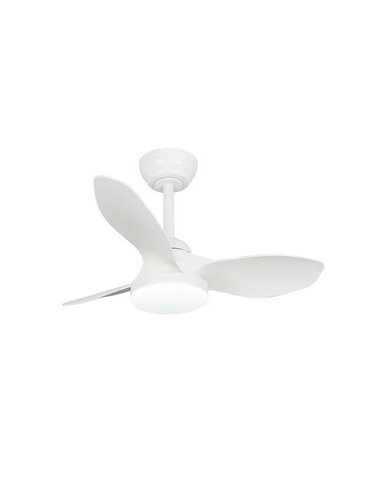 STEL Mini S Ventilateur de Plafond LED Blanc pour petites pièces 20W 1900Lm CCT Dim