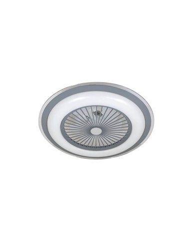 Ventilador redondo con aspas escondidas y luz LED AC LIRIA 40W CCT