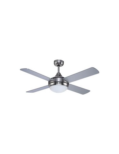 Ventilador de teto com motor AC MILLAR cinza e luz 2xE27 super potente