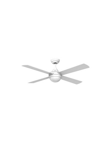 Ventilateur LED moderne avec moteur blanc CCT TEMPO DC 23W pour grandes pièces