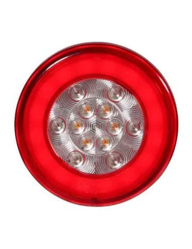 Feu Arrière LED 3 Fonctions Rond 12/24V 26043-1 Lucidity | LéonLeds