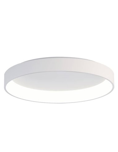 Plafón de Techo LED DILGA Ø 90cm Blanco/Negro texturado, 126W 9800lm, 2700K-3000K Interruptor deslizante con y Sin Casambi