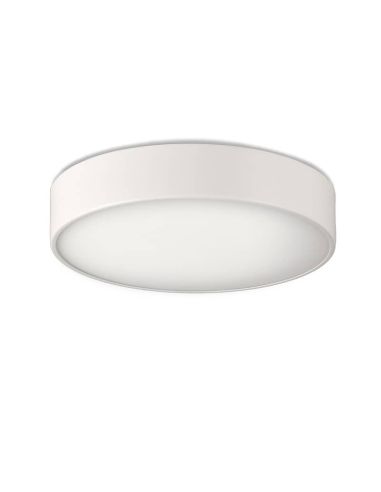 Plafonnier LED pour salle de bain DINS Ø26cm 18W, 1890Lm IP44 avec LED intégrée, blanc/noir/nickel 2700K-3000K avec interrupteur