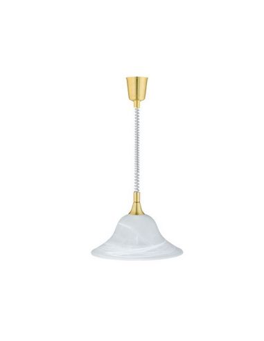 VIOLA Plafonnier Verre Mat Ampoule excl. 1x E27 max. Corps en bronze ou nickel 40 W | LéonLeds