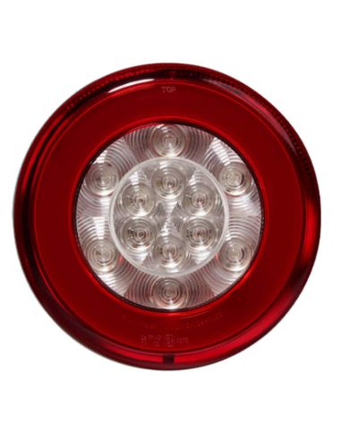 Feu Arrière LED 3 Fonctions Rond Glo Track Néon Diamètre 14Cm