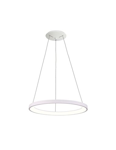 GRACE LED Suspension Plafonnier Ø58 Blanc Texturé/Noir, LED 50W 4000K 4250lm Avec/Sans Casambi