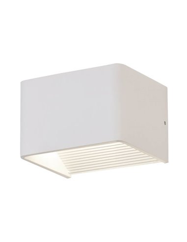 Aplique de parede interior LED quadrado ICON 10cm 8,5W 890lm 2700K-3000K Branco/Preto/Ouro com interruptor deslizante