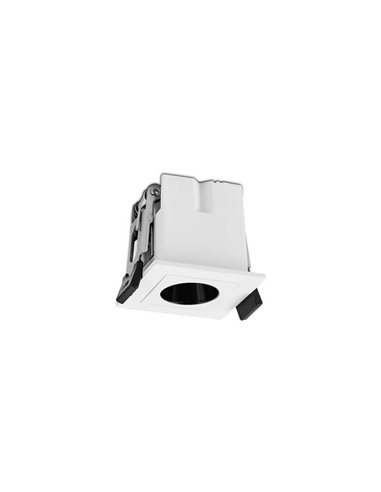 Foco Downlight Empotrable LED Cuadrado INVISIBLE Blanco/Negro, 3W 3000K 170lm