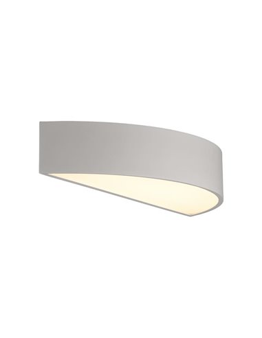 Aplique LED semicircular ISIA Ø60cm branco/preto/dourado, 2x22W 4875lm, Kelvin 3000K-4000K com interruptor deslizante com e sem 