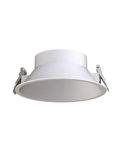 Downlight LED SUNSET embutido Ø16,5cm 20/30W branco/preto/moldura dourada